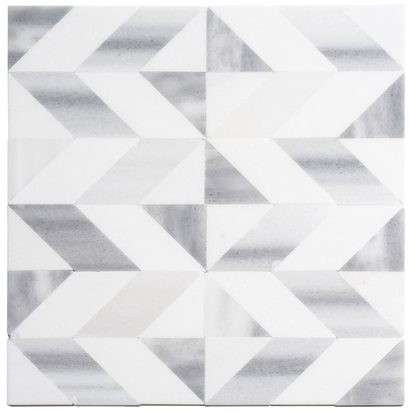Andova Tiles SAMPLE Livmor Marble Chevron Mosaic Tile SAM-ANDLIV178 - main